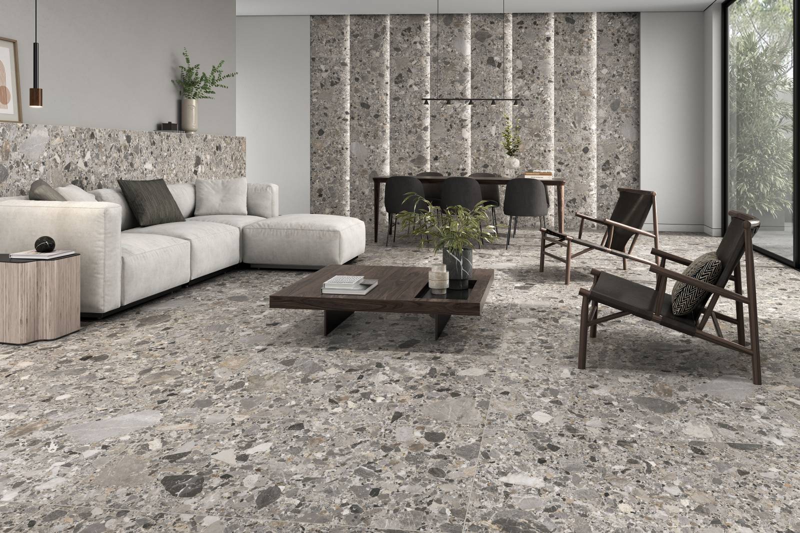 CARRELAGE EFFET PIERRES GRANIT GRENOBLE INLAY MAT