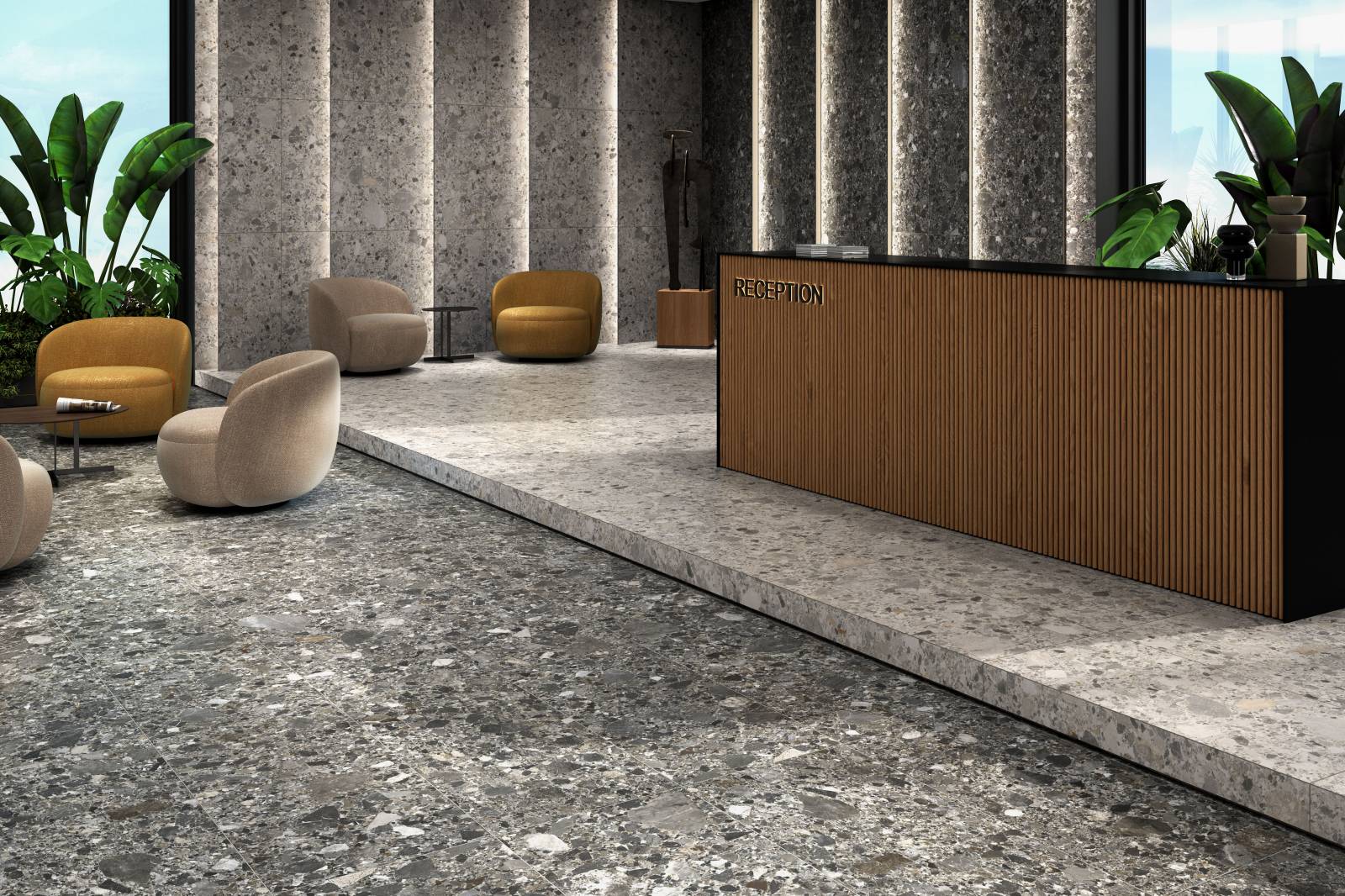 CARRELAGE EFFET PIERRES GRANIT GRENOBLE INLAY MAT