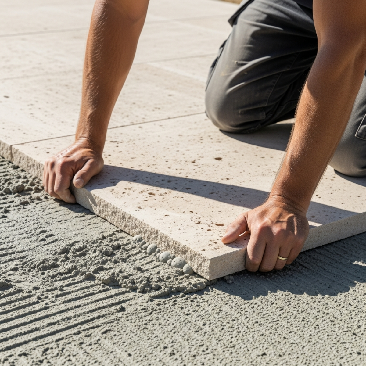 comment poser du travertin, réponse par EOS Carrelage spécialiste du travertin sur mesure à Istres